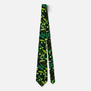 Peas-Muster 01.bw Black BG Krawatte