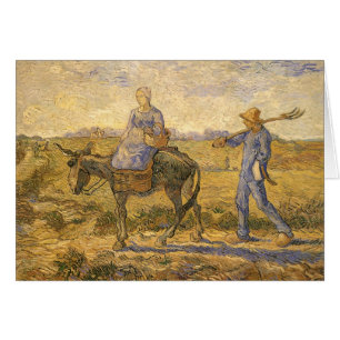 Peasant Couple Going to Work by Vincent van Gogh