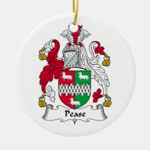 Pease Familienwappen Keramikornament