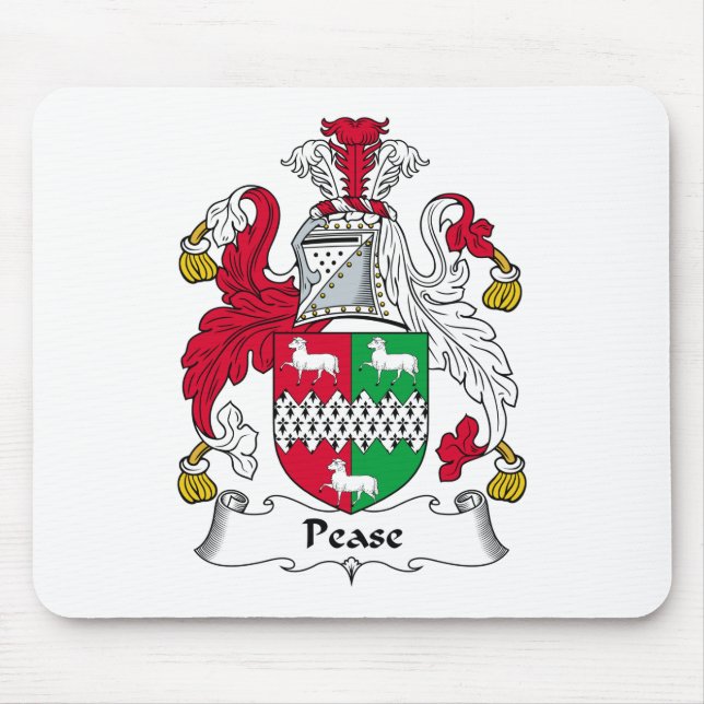 Pease Familienwappen Mousepad (Vorne)