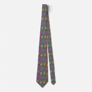Peau de Noël Tinsel Peacock Plumes Cravate florale