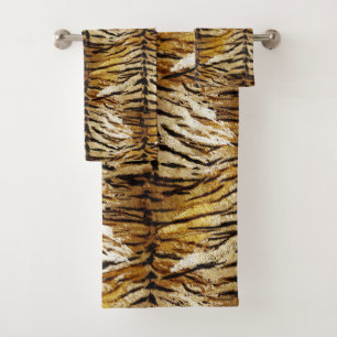 peau de tigre, stylisée, tigre, rayé, poster de 