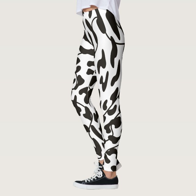 Peau de vache couleur de l'eau Leggings (Gauche)