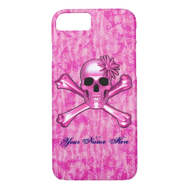 Peau rose vif iPhone 7 Coque (Dos)