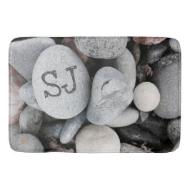 Pebble Beach Monogram Nature Foto Badematte
