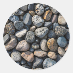 Pebble Mosaic Runder Aufkleber