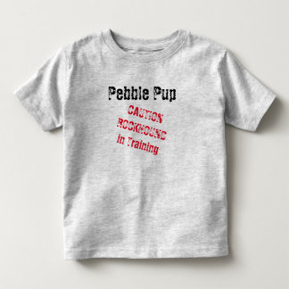 Pebble Pup Vorsicht Rockhound in Training 2t-6t Kleinkind T-shirt