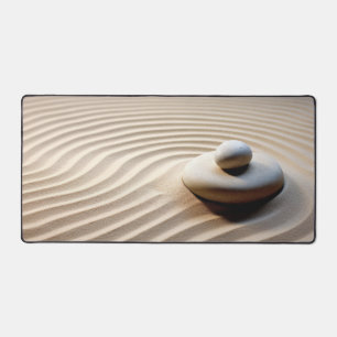 Pebble Sand Ruhe Friedliche Natur Schreibtischunterlage