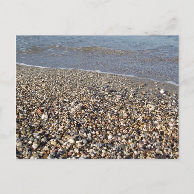 Pebble Seashore Postcard Postkarte (Vorderseite)