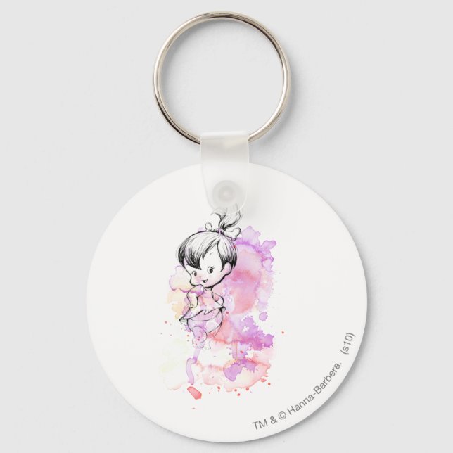 PEBBLES™ Aquarellskizze Schlüsselanhänger (Vorderseite)