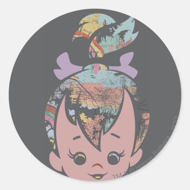 PEBBLES™ Farbkollektion Runder Aufkleber (Vorderseite)