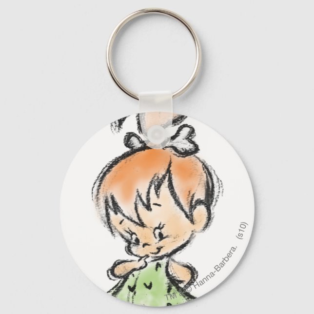 PEBBLES™ - Handgezeichnete Skizze Schlüsselanhänger (Vorderseite)