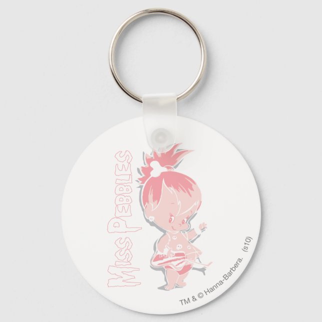 PEBBLES™ in rosa Schlüsselanhänger (Vorderseite)