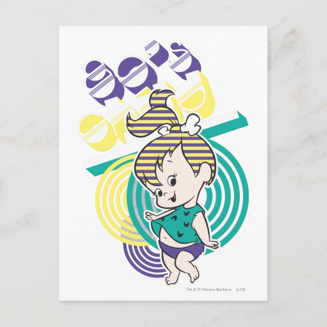 PEBBLES™ Kind der 80er Jahre Postkarte (Vorderseite)