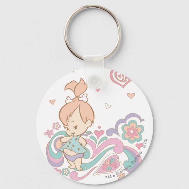 PEBBLES™ Liebe Wirbel Schlüsselanhänger (Vorderseite)