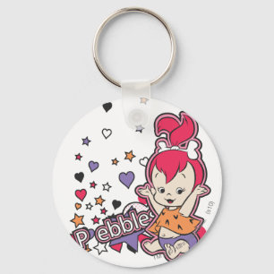 PEBBLES™ Lila Herz Schlüsselanhänger