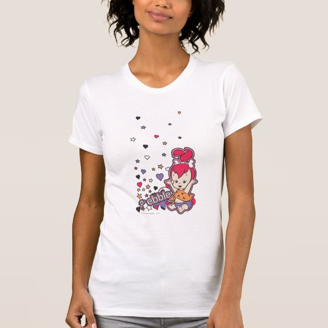 PEBBLES™ Lila Herz T-Shirt (Vorderseite)