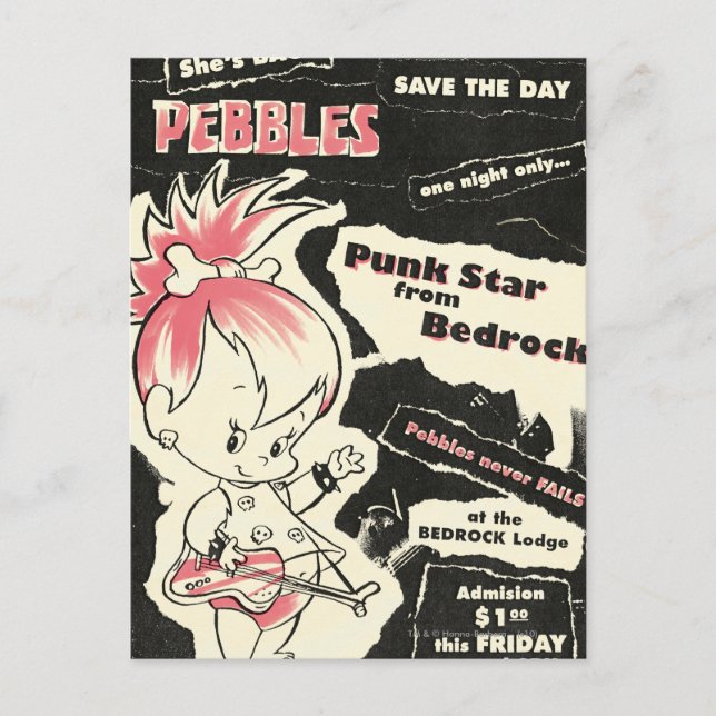 PEBBLES™ Punk Rock Legende Postkarte (Vorderseite)