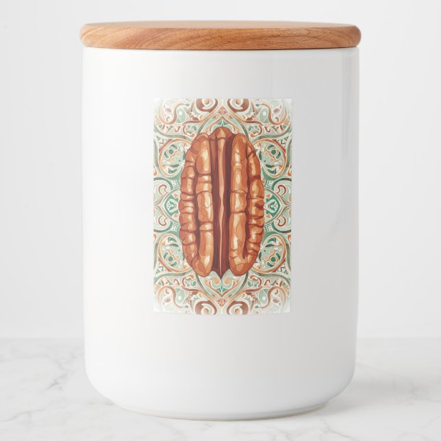Pecan Nut, Aufkleber für den Lebensmittelbehälter  (Vorderseite)
