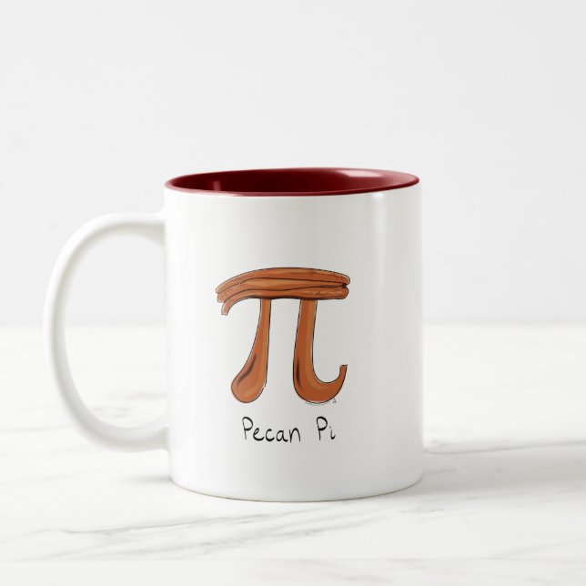 Pecan Pi Cute Math Pi Day Café Mug (Gauche)