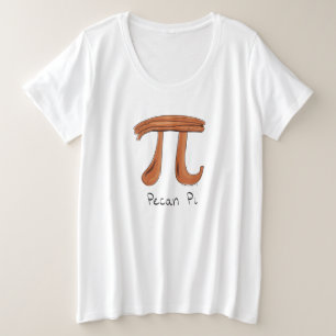 Pecan Pi Cute Math Pi Day, T-shirt Femme Plus Tail