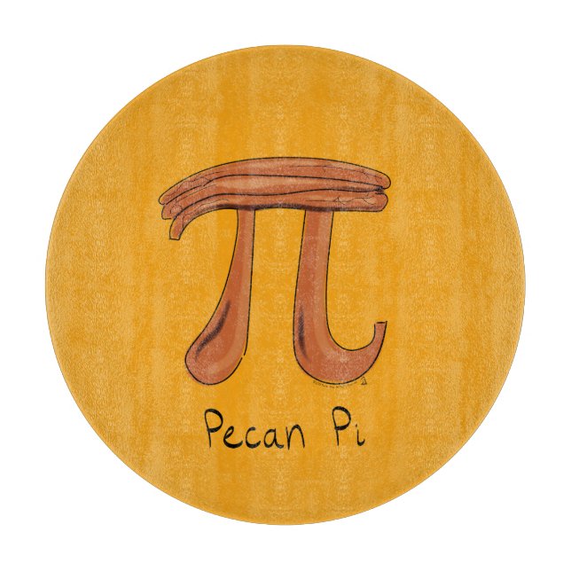 Pecan Pi Symbol Niedlich Mathe Lehrer Geschenk Schneidebrett (Vorderseite)