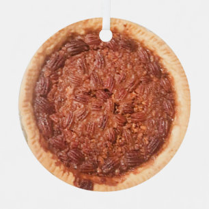 Pecan Pie Food Foto Weihnachten Ornament Aus Metall