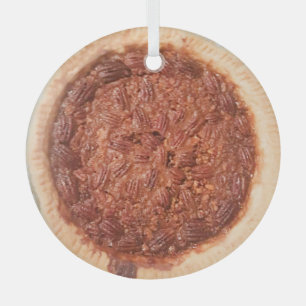 Pecan Pie Lebensmittel Foto Weihnachten Ornament Aus Glas
