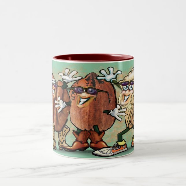 Pecans Mug de café à deux tons (Centre)