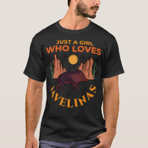 Peccary Javelina Südwestliche Naturwüste Tier T-Shirt