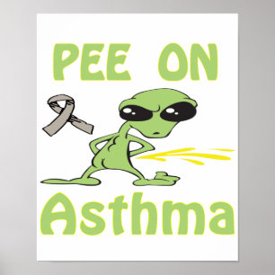 Pech auf Asthma-Poster Poster