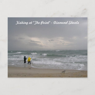 Pêche à Diamond Shoals OBX Carte postale