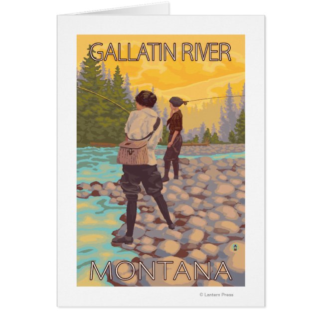 Pêche à la mouche - Gallatin River, Montana (Devant)