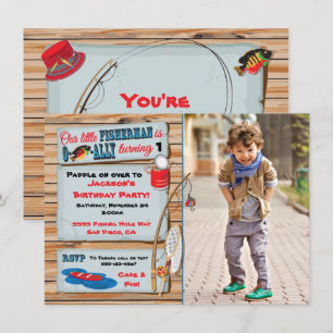 Pêche Anniversaire Fête Boy Invitation