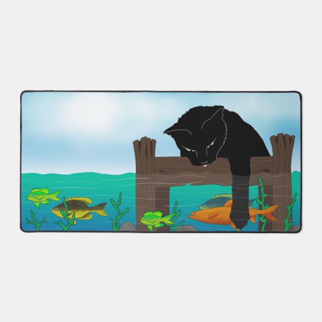 Pêche au chat noir au large du quai (Recto)