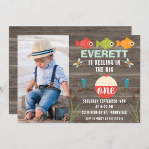 Pêche au vent dans la grande invitation d'un anniv