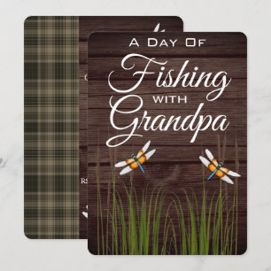 Pêche avec grand-père Invitation