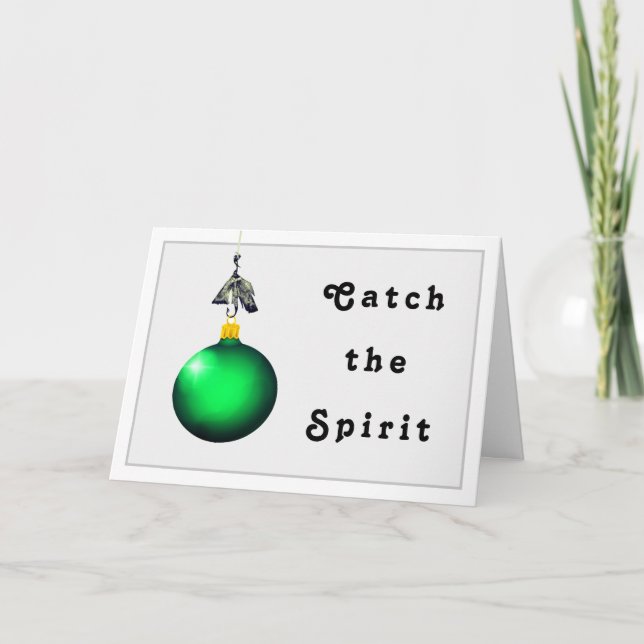 Pêche Cartes de fin de année de Noël (Devant)