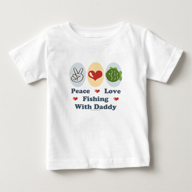 Pêche d'amour de paix avec le T-shirt de (Devant)