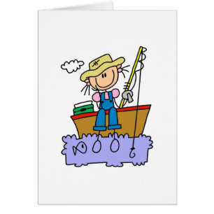 Pêche de fille de bâton