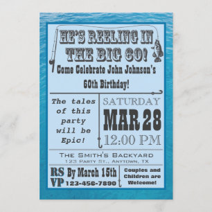 Pêche de la soixantième invitation d'anniversaire