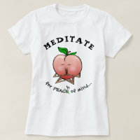Pêche drôle de méditation des T-shirts | de fruit