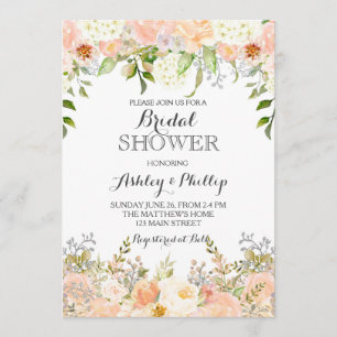 pêche hydrangée nuptiale invitation