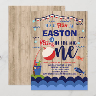 Pêche Invitation Anniversaire O-Fish-Ally Une Part