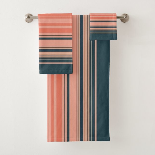 Pêche légère, corail et motif rayé orange (En situation)