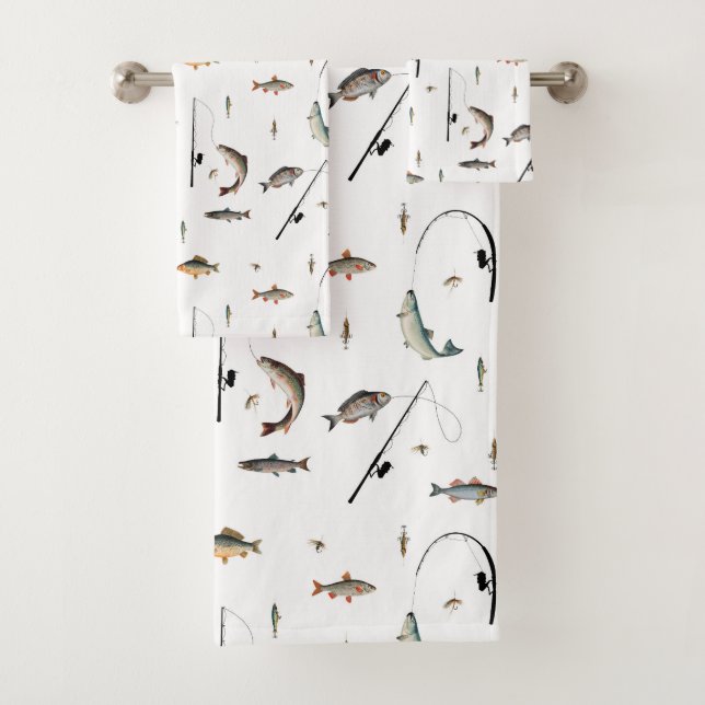 Pêche Motif à thème de poisson de bâton et de bobi (En situation)