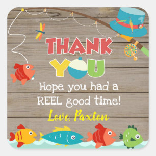Pêche Poisson Anniversaire Merci Favoriser Sticker