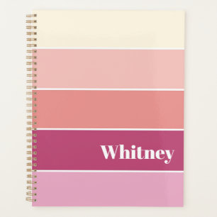 Pêche rose Personnalisé Couleur Été Blocage Bandes