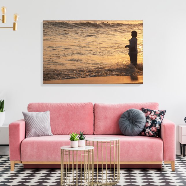 Pêcheur à Bali, Indonésie - Impression d'art sur t (Insitu(Salon))