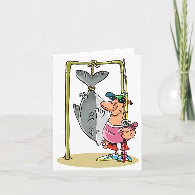 Pêcheur Avec Ses Cartes De Note De Capture (Créateur téléchargé)